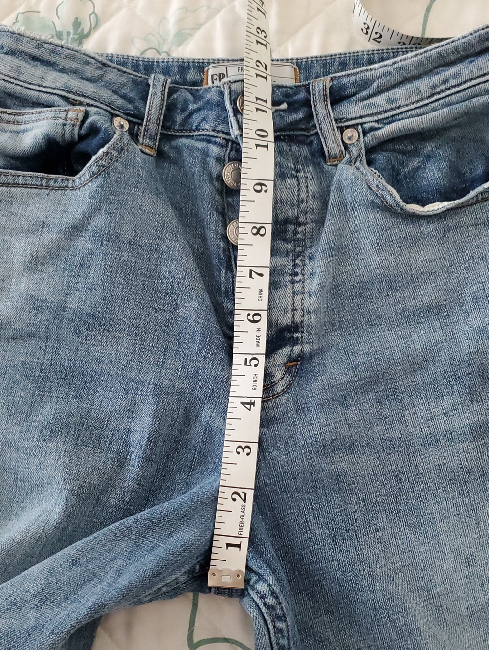 Free People Wales Wide-Leg Button Fly Ankle Jeans Size 25 Cotton - Picture 11 of 13